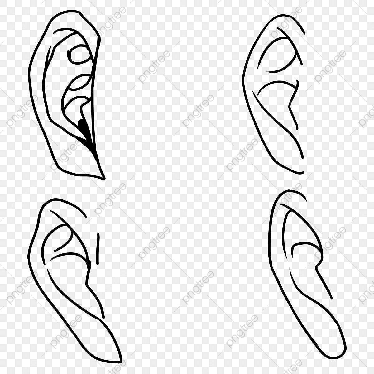 Japanese anime character ear lines anime drawing character drawing ear drawing png transparent clipart image and psd file for free download