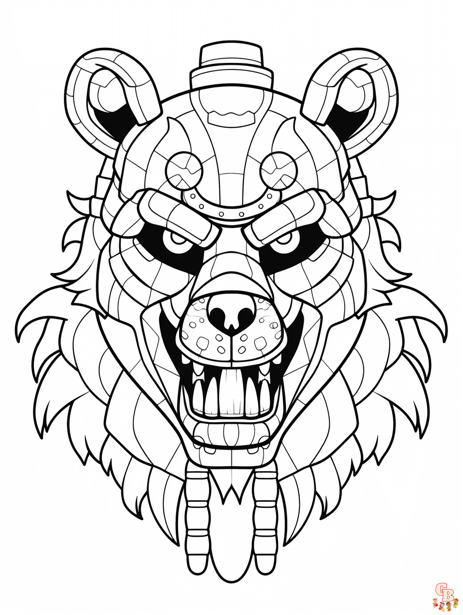 Five nights at freddys coloring pages dã rienda suelta a su creatividad