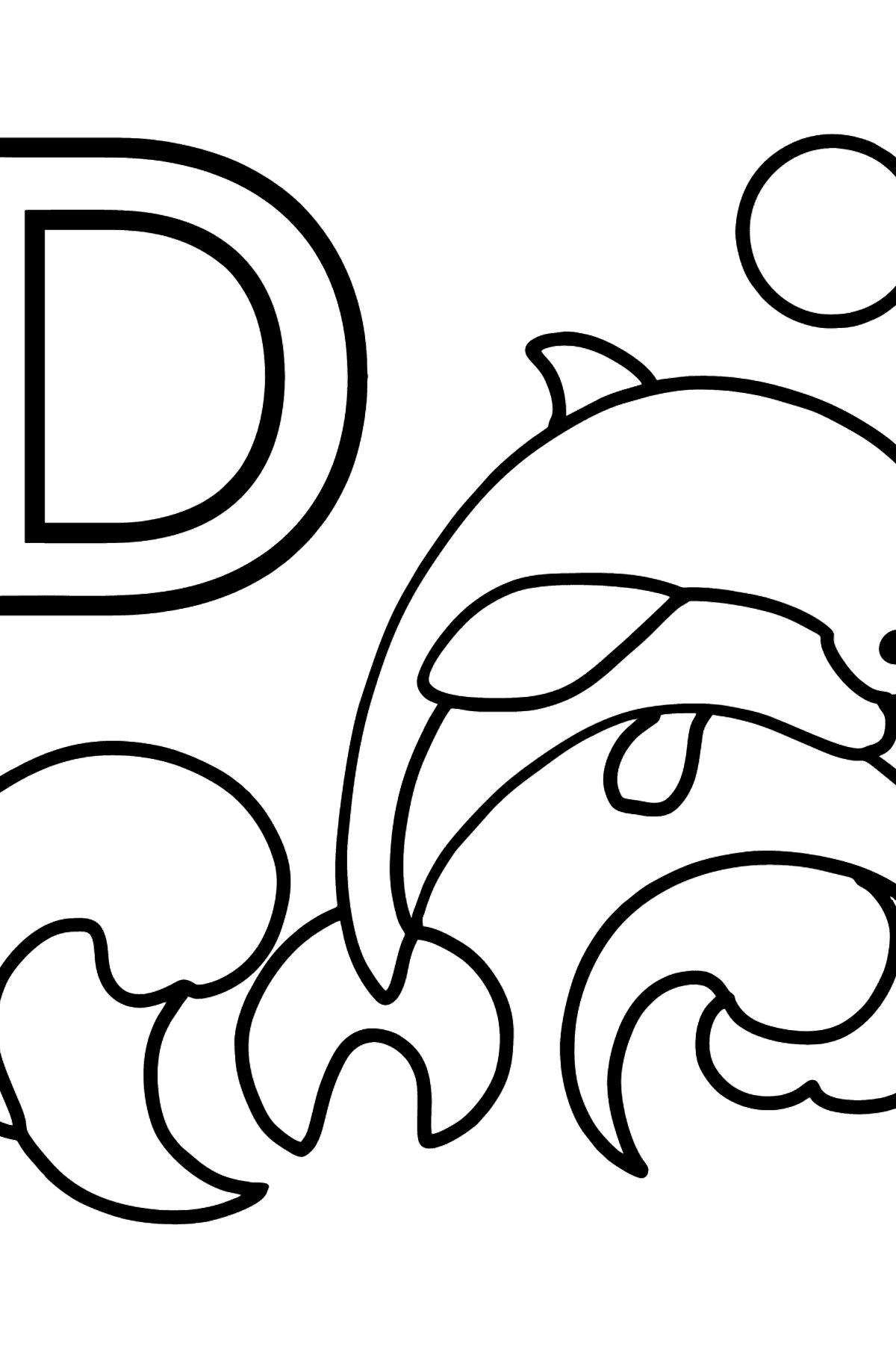 English letter d coloring pages â free online