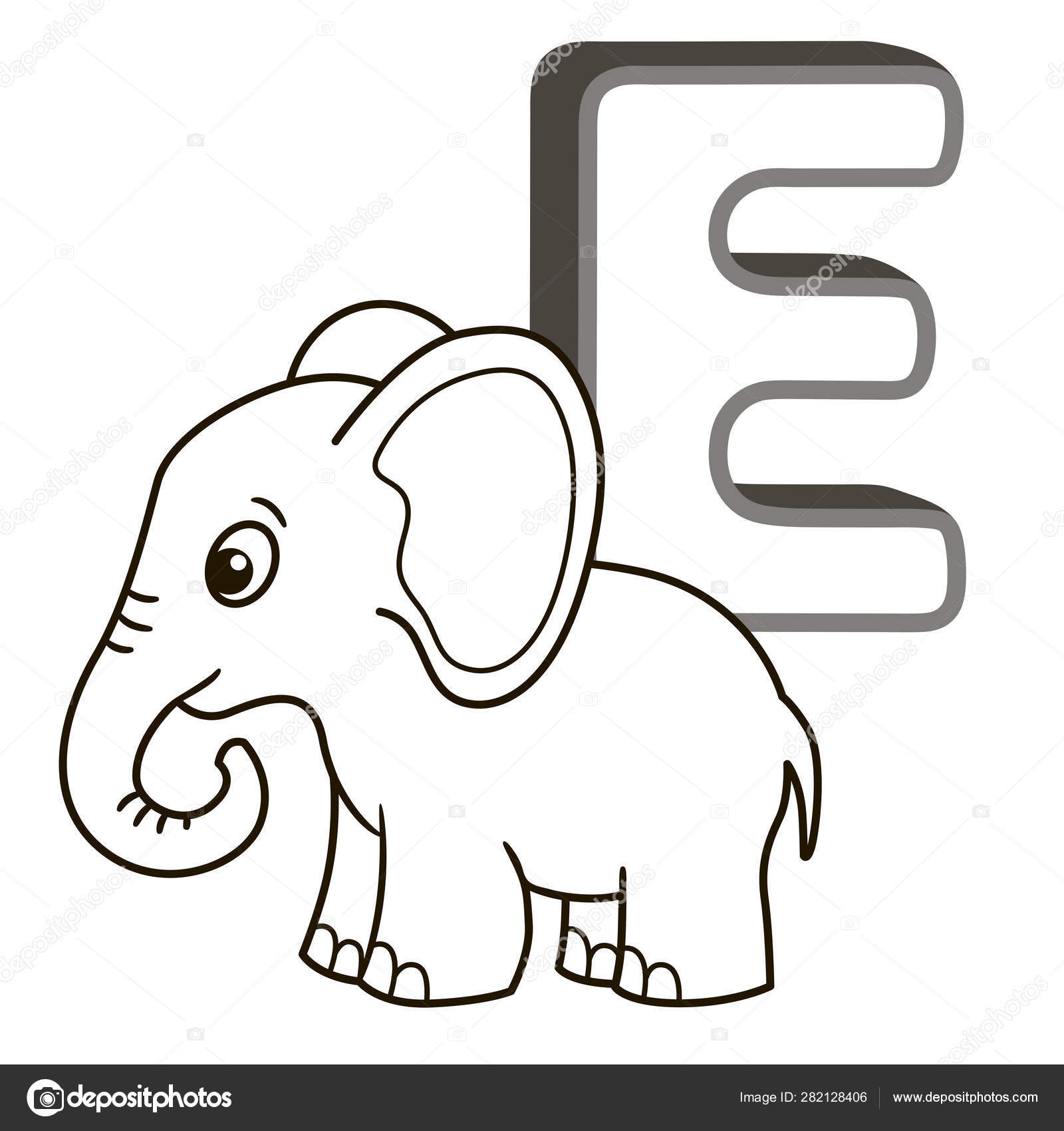 Alfabeto libro para colorear vector con letras mayãºsculas los animales vector de stock por natasha