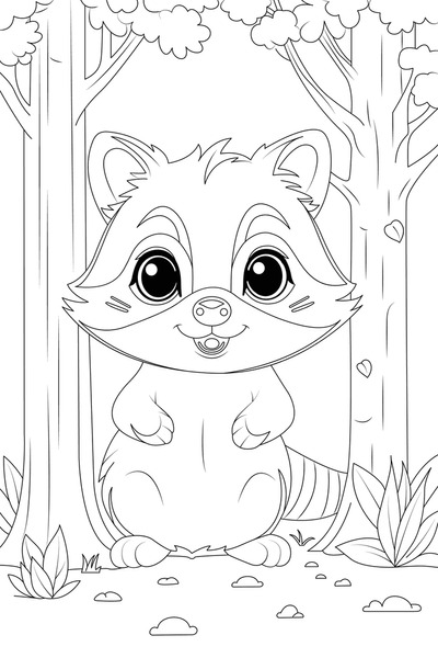 Coloring page raccoon mãs de ilustraciones y dibujos de stock con licencia libres de regalãas