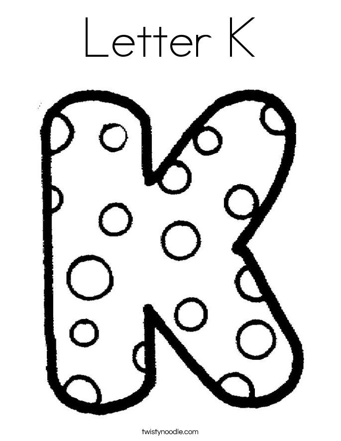 The letter k alphabet coloring pages letter k abc coloring pages