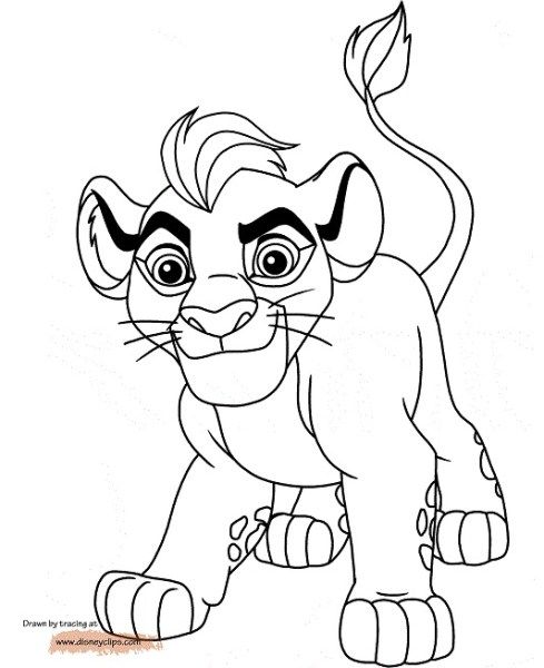 Dibujos la guardia del leon para colorear kion lion coloring pages horse coloring pages disney coloring pages