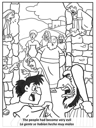 Noah flashcards coloring pages