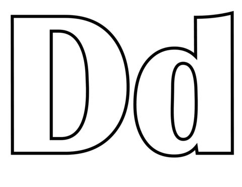 Classic letter d coloring page alphabet coloring pag letter d free printable alphabet letters