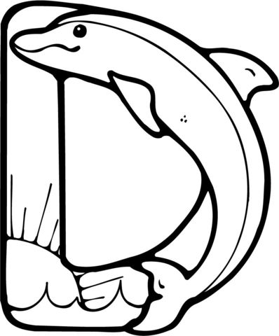 Letter d is for dolphin coloring page abc coloring pages alphabet coloring pages dolphin coloring pages