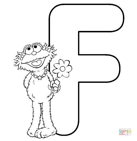 Dibujo de aprende letras en inglãs flor flower para colorear dibujos para colorear imprimir gratis