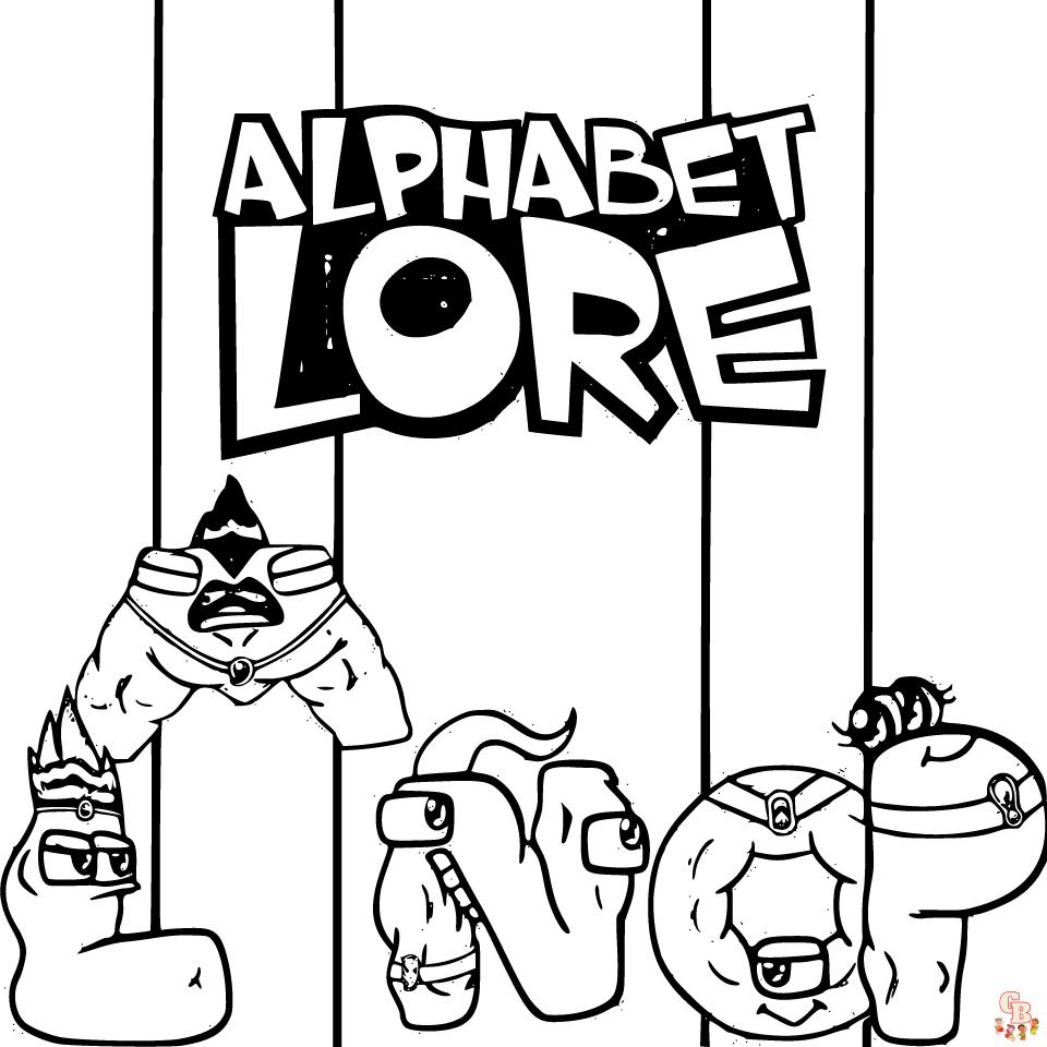 Alfabeto lore coloring pages