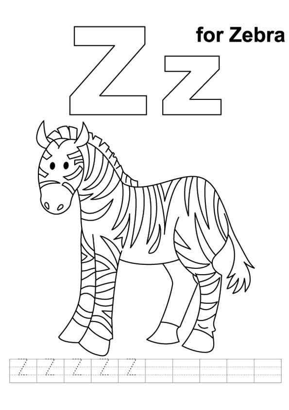 Letra z para colorir zebra coloring pages alphabet coloring pages alphabet coloring