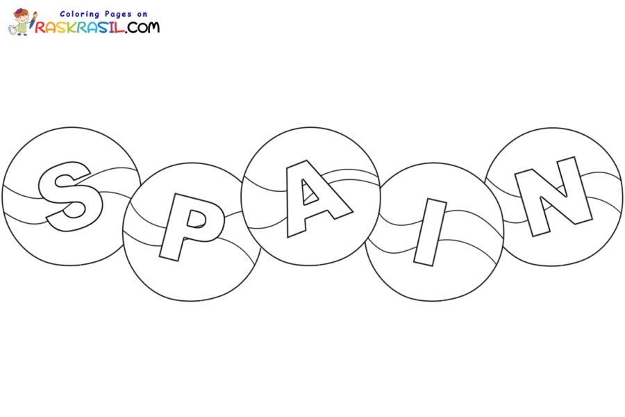 Spain coloring pages printable for free download