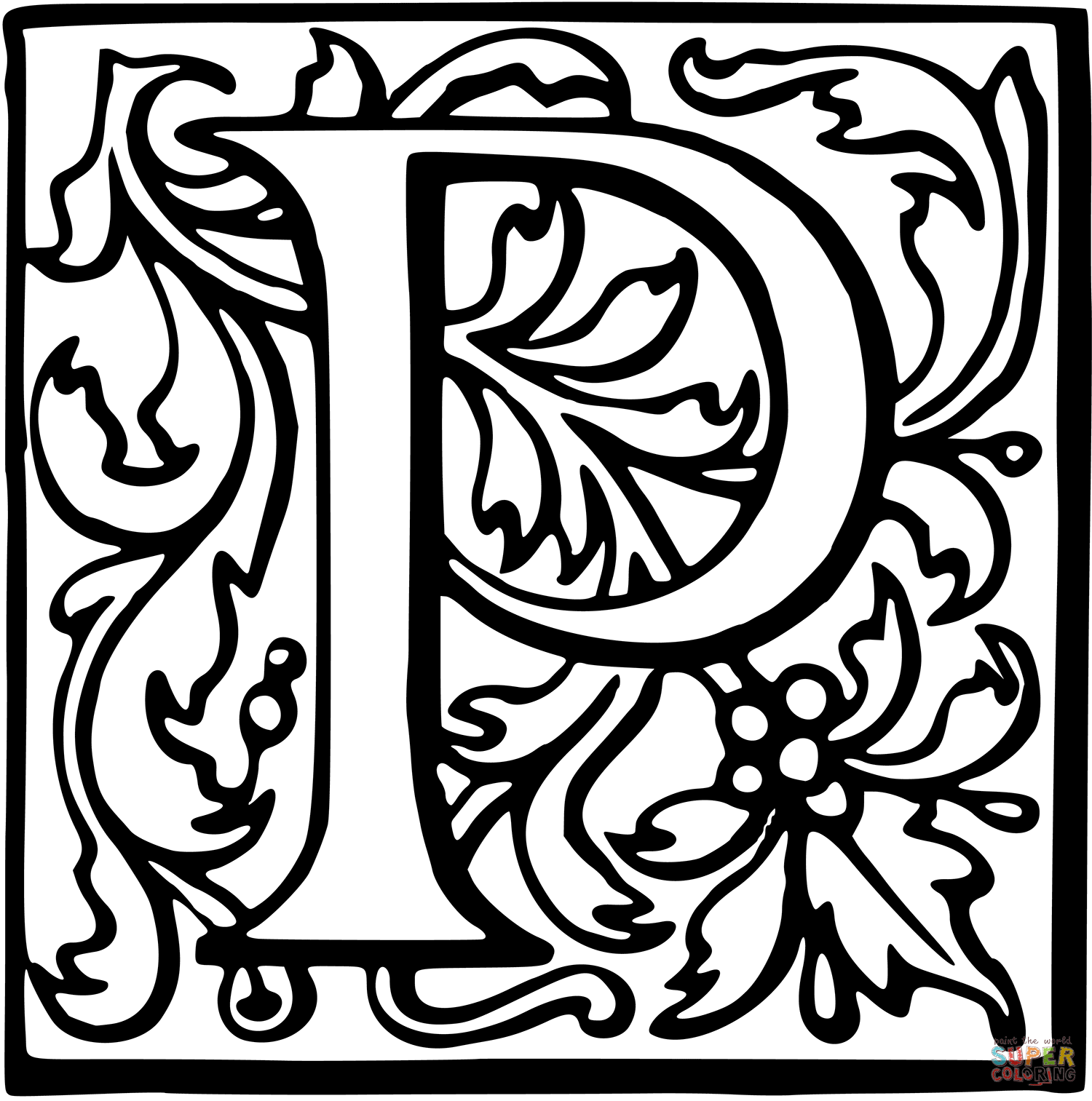 Letter p coloring page free printable coloring pages