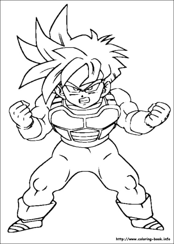 Dragon ball z coloring picture