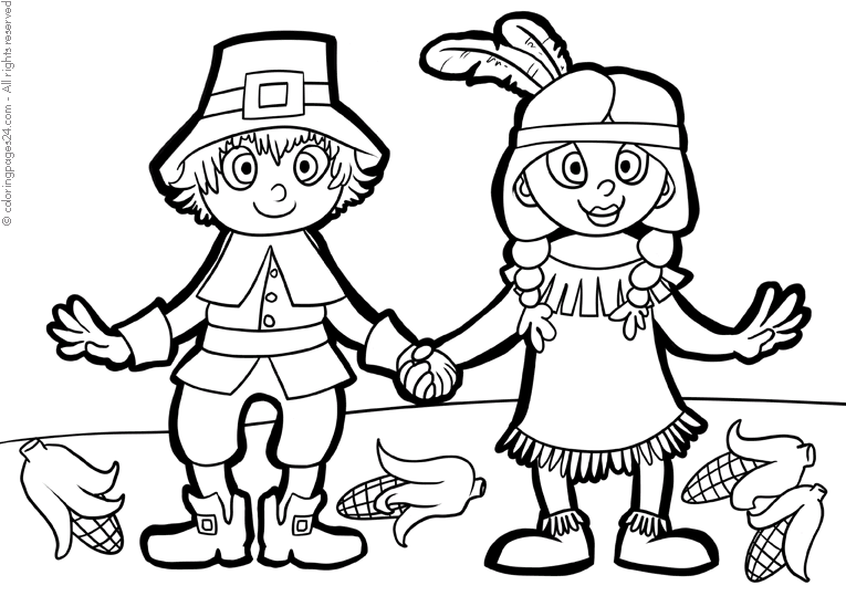 Thanksgiving coloring pages