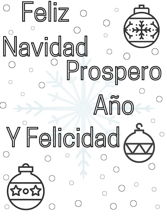 Feliz navidad coloring page christmas coloring page prospero aão y felicidad pagina para colorear de navidad download now