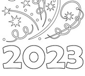 Coloring pages happy new year