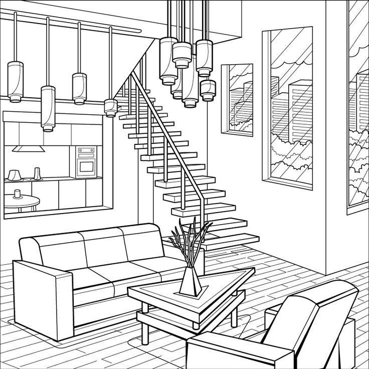 Libro pa pint detailed coloring pages coloring pages interior design sketches