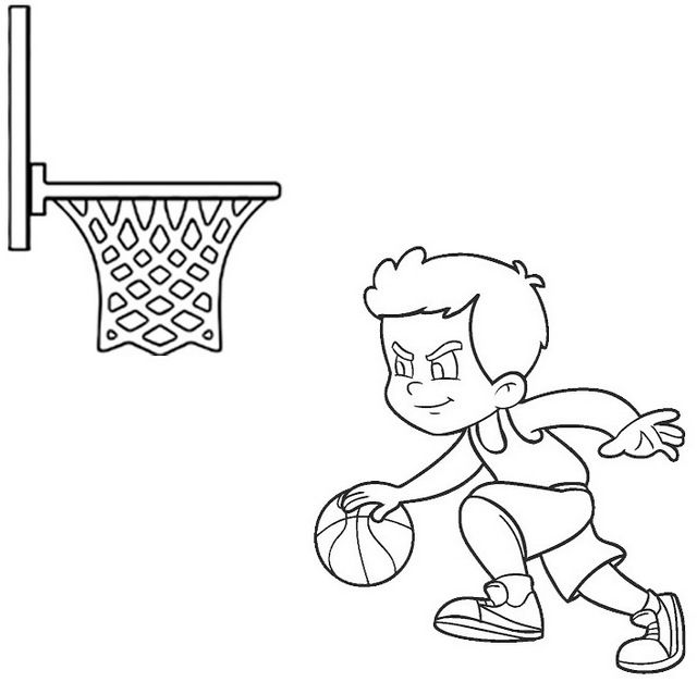 Fun and simple baksetball coloring pag kids adore coloring pag sports coloring pag basketball drawings