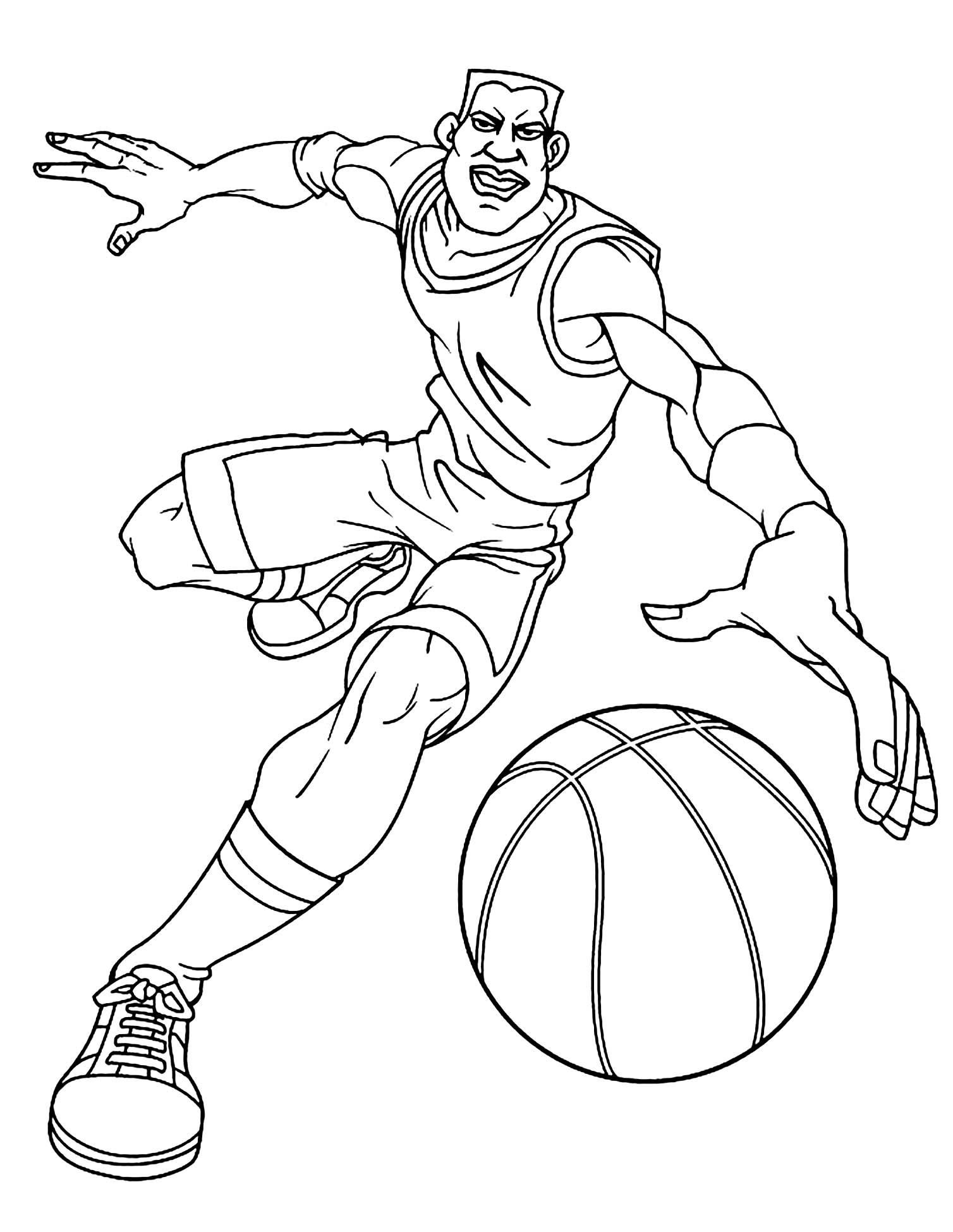 Colorear baloncesto para descargar