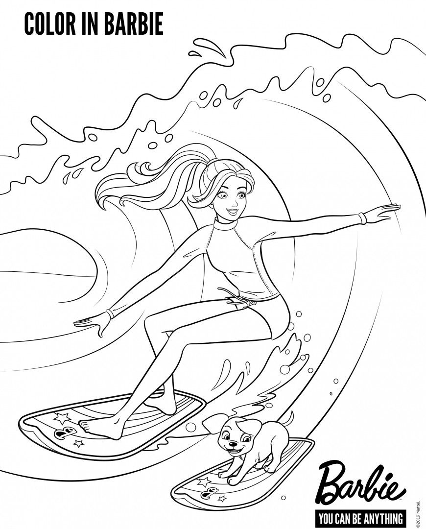 Barbie surfing coloring pages coloring pages mermaid coloring pages cartoon coloring pages