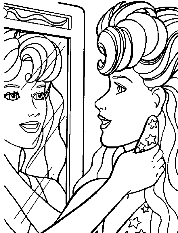 Barbie coloring pages â birthday printable