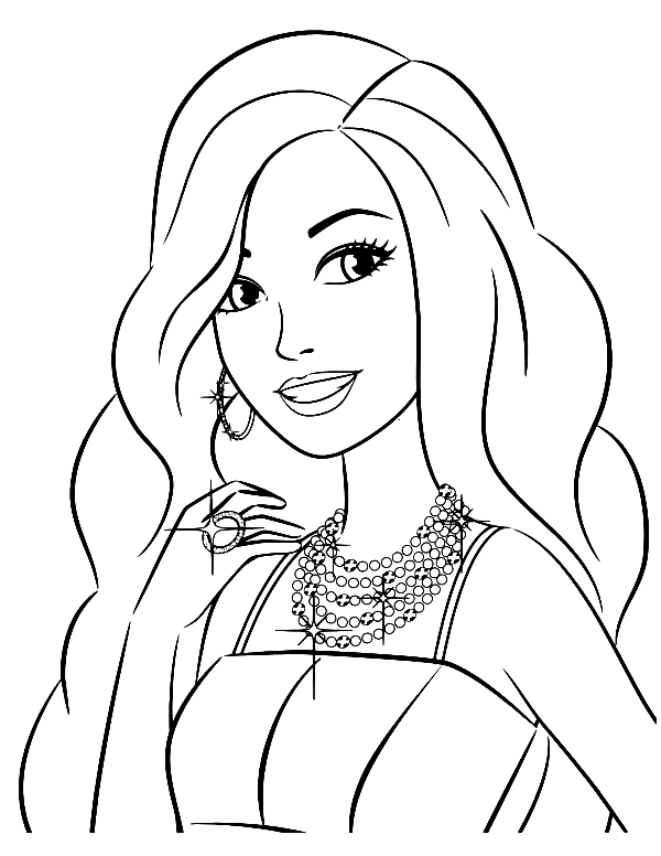 Free barbie coloring sheets