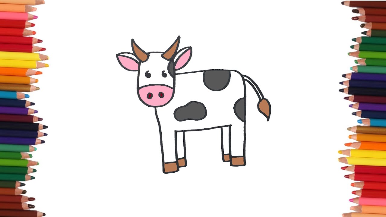 How to draw a cow