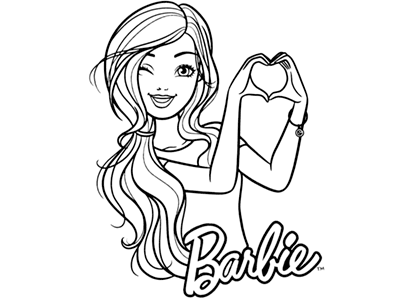 Barbie coloring pages and color images