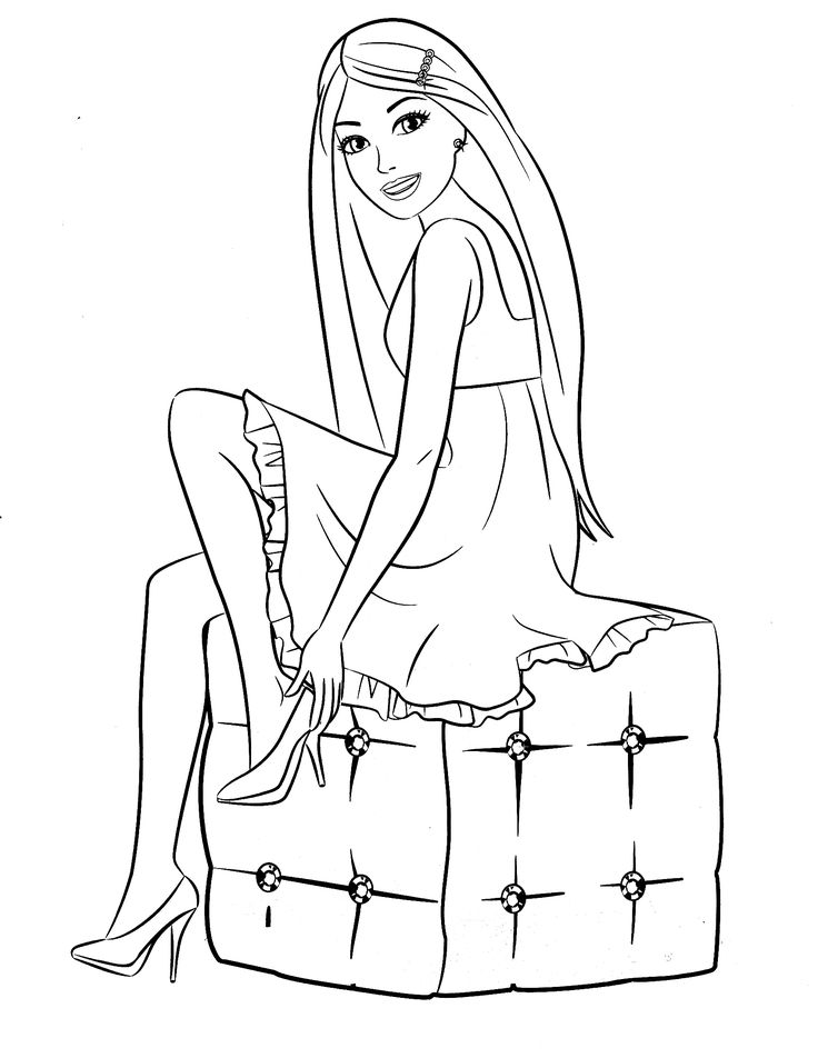 Barbie coloring page barbie coloring pages mermaid coloring pages barbie coloring