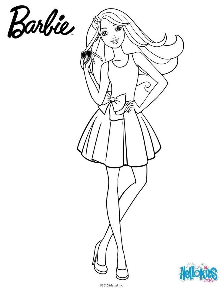 Barbie coloring pages barbie coloring princess coloring pages