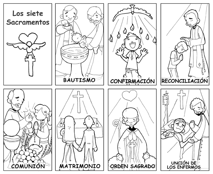 Dibujos para catequesis los sacramentos