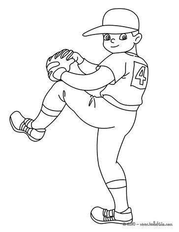 Baseball coloring pages