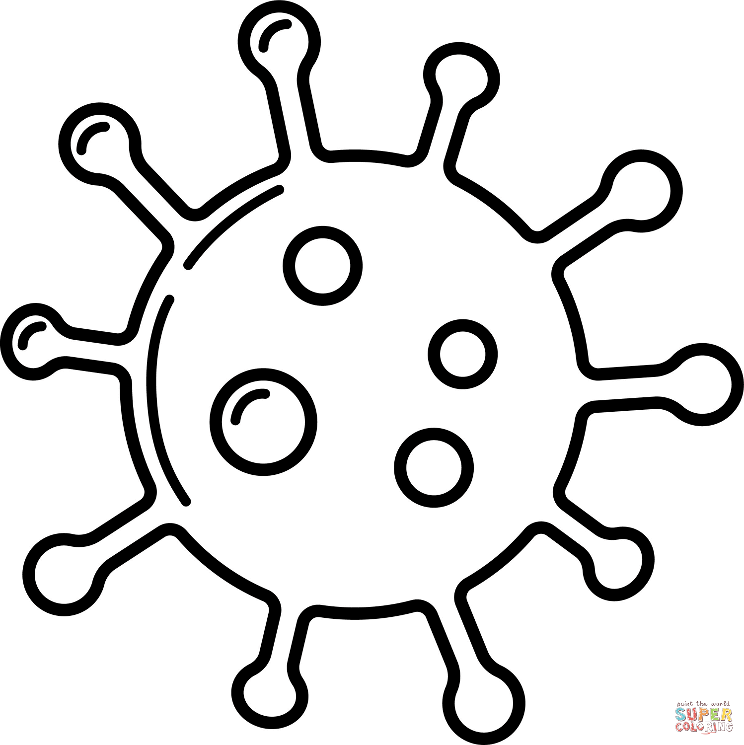 Germ coloring page free printable coloring pages