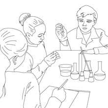 Science lesson coloring pages