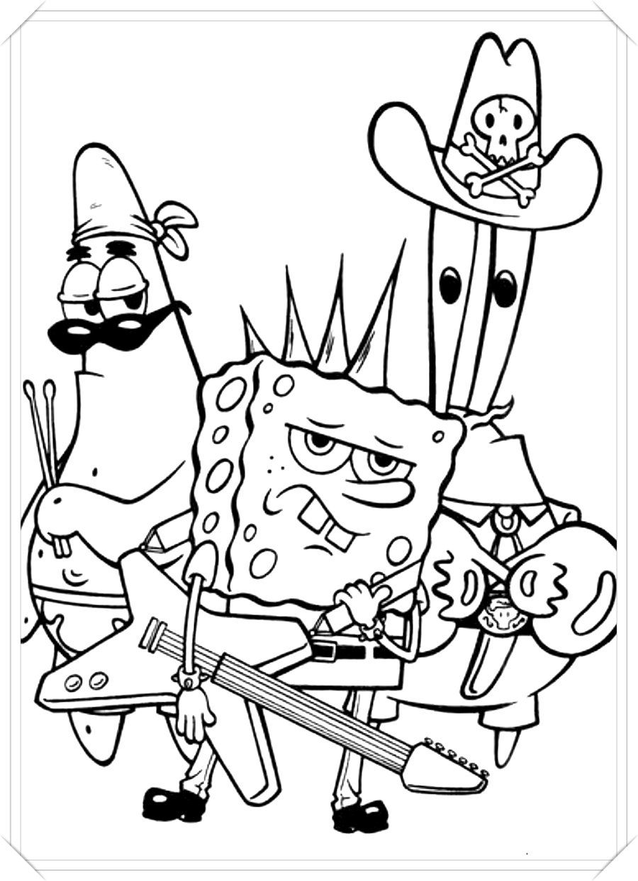 Hermosas imãgenes de bob esponja para colorear para que los mãs chicos se puedan divertâ bob esponja colorear dibujos de bob esponja cãmo dibujar a bob esponja