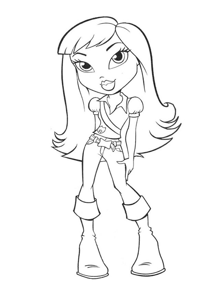 Bratz coloring pages