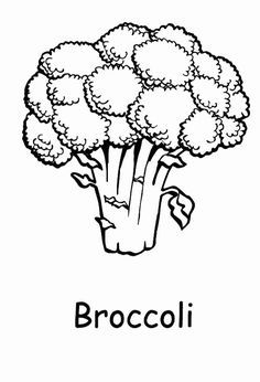 Broccoli coloring pag