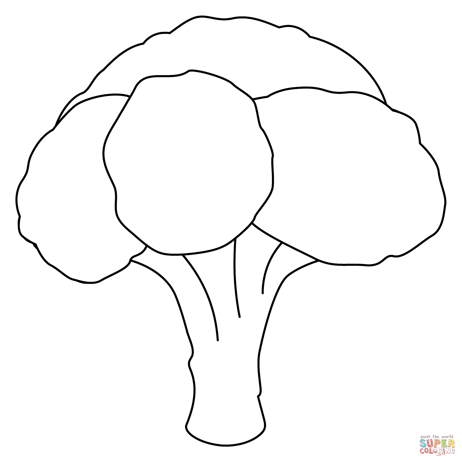 Broccoli emoji coloring page free printable coloring pages