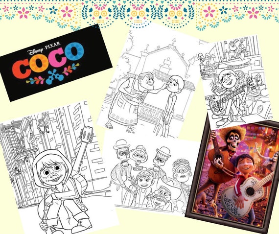 Coco printable coloring pages