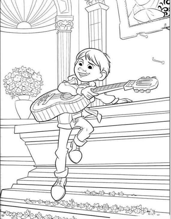 Coco printable coloring pages