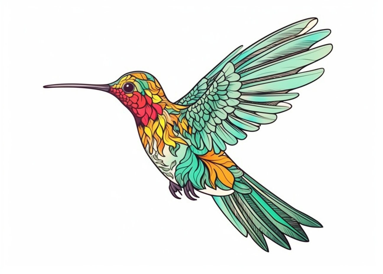 Maravillas del colibrã pãginas para colorear detalladas para adultos imprima pinte y relãjese descarga instantãnea en pdf tamaão din a