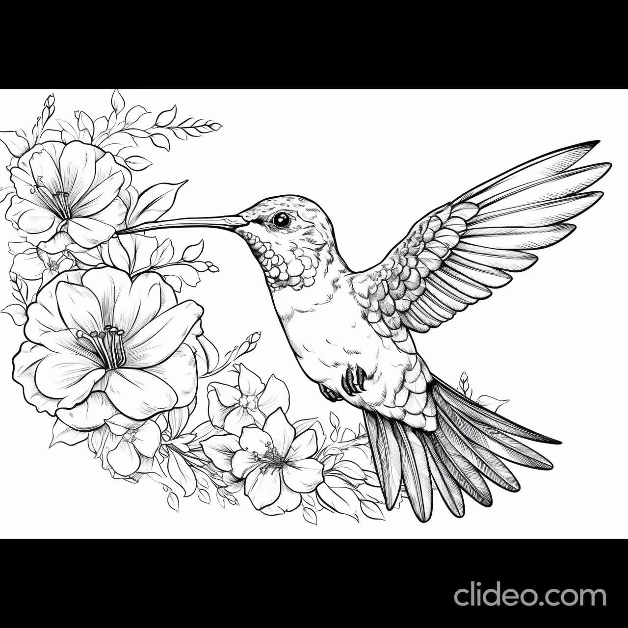 Maravillas del colibrã pãginas para colorear detalladas para adultos imprima pinte y relãjese descarga instantãnea en pdf tamaão din a