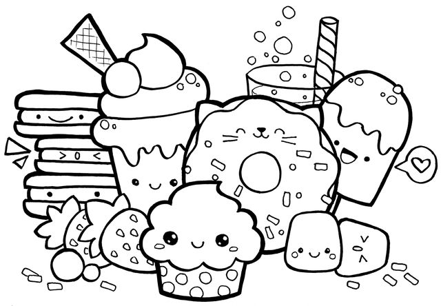 Dibujos kawaii para colorear e imprimir mundo kawaii candy coloring pages unicorn coloring pages puppy coloring pages