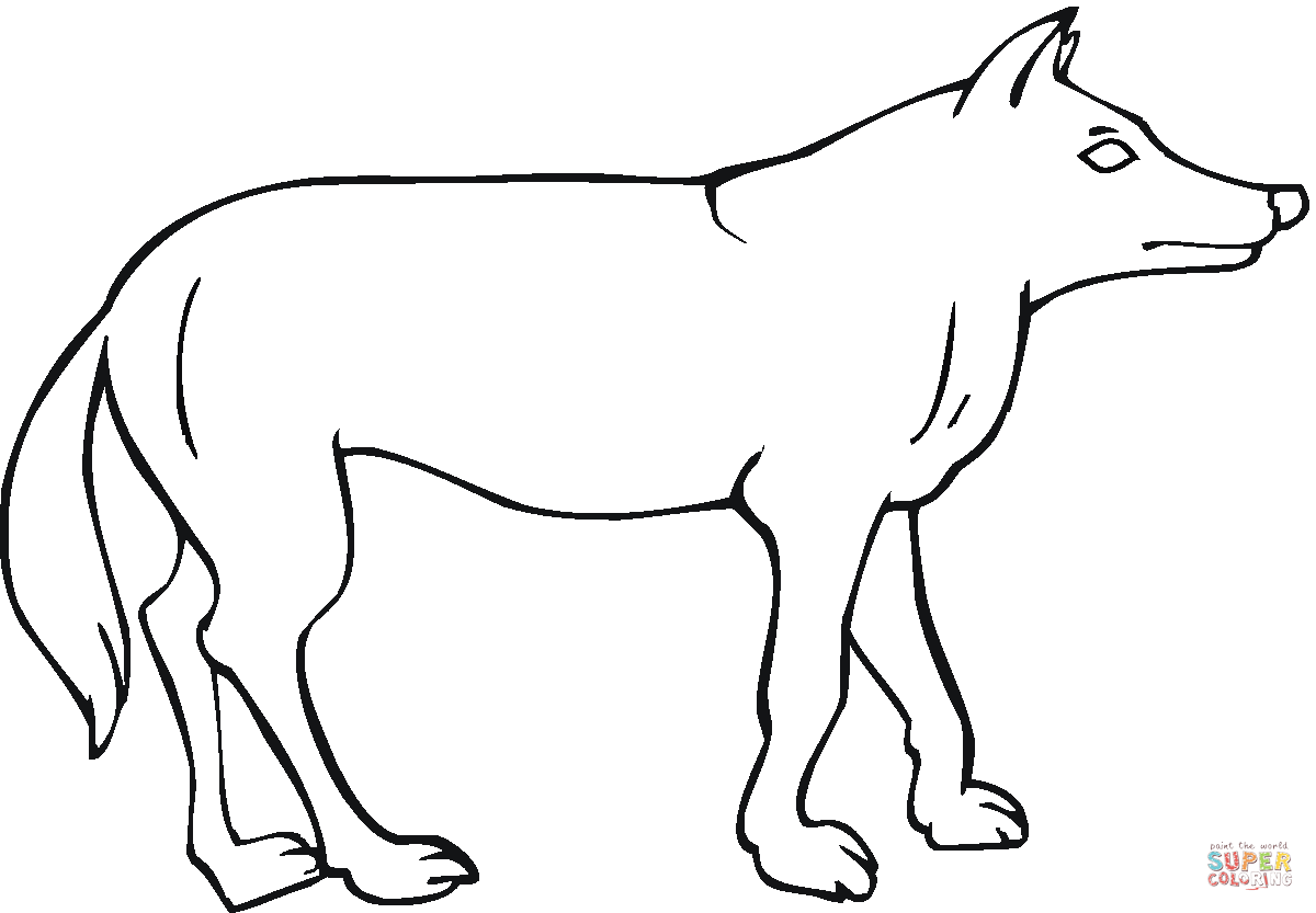 Coyote coloring page free printable coloring pages