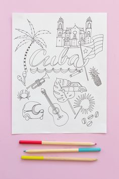 Cuba coloring pages coloring pages cuba kid coloring page