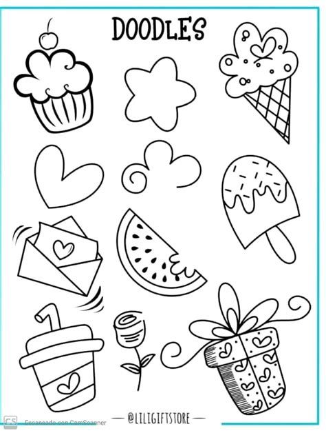 Pin de laura siles en decoraciones tarjetas en easy doodles drawings doodle drawings simple doodles