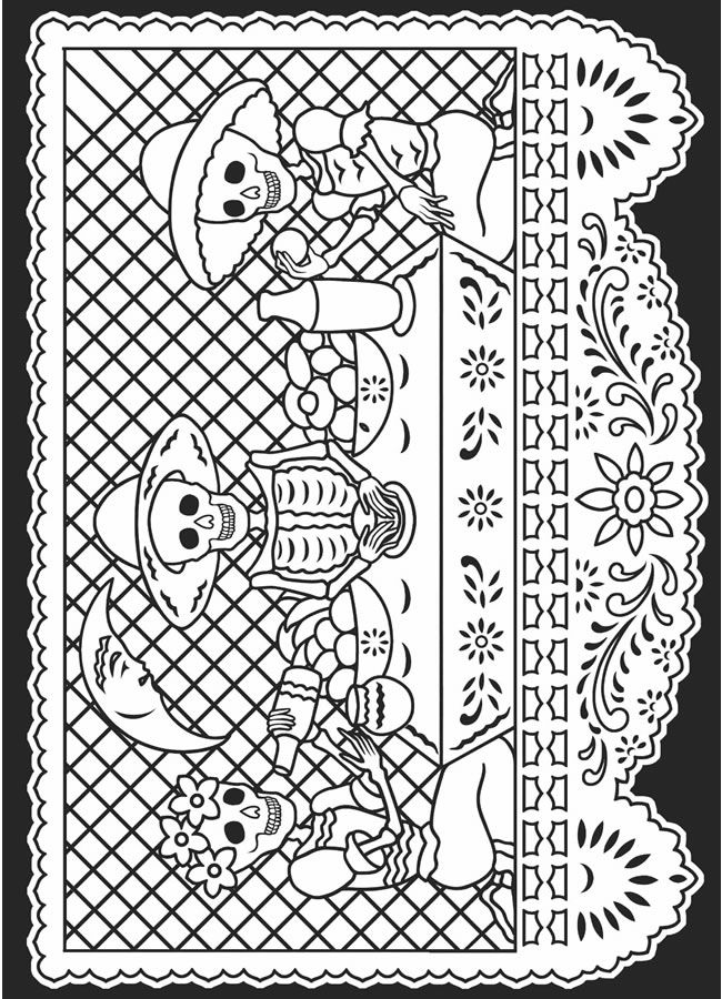 Coloring pictures dia de los muertos dibujo dia de muertos calaveras para colorear