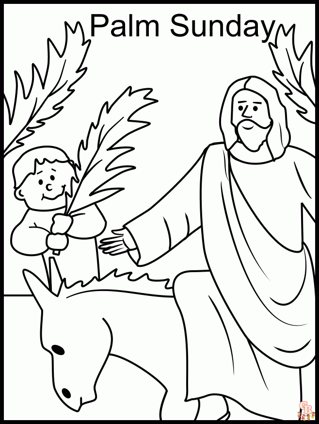 Palm sunday coloring pages engaging and educational activities for kids