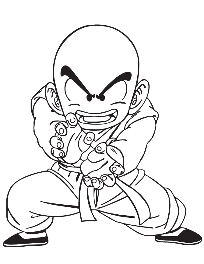 Krillin coloring