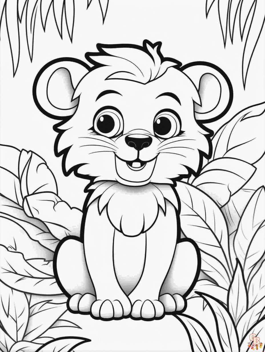 Explora el fascinante mundo con jungle coloring pages