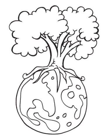 Earth day printable coloring pages